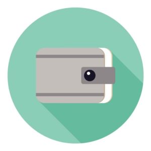 Wallet circle icon