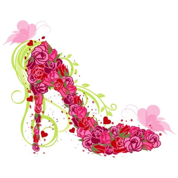 Wedding Shoe Roses