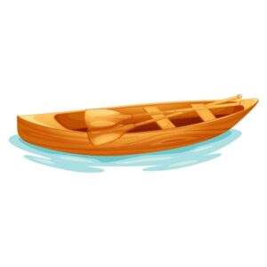 Wood canoe