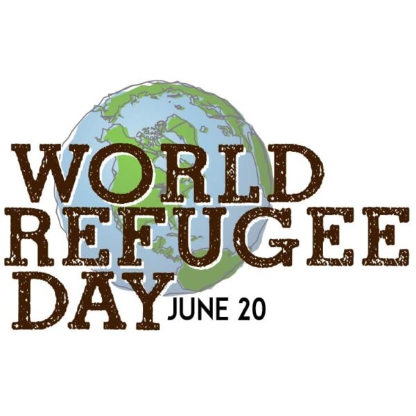 World refugee day with globe