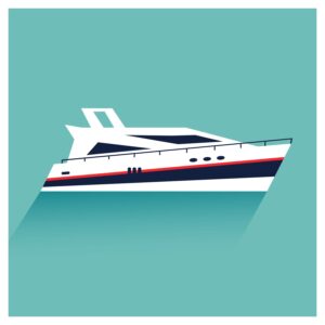 Yacht boat sailing sailbat icon