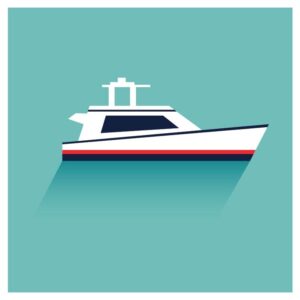 Yacht boat sailing sailboat icon