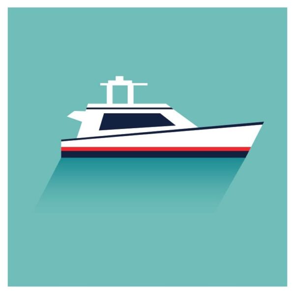 Yacht boat sailing sailboat icon