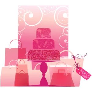 3 tier birthday cake with gifts