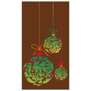 Abstract swirl christmas ball ornaments