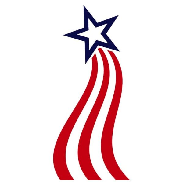 American flag Star trail or stripes