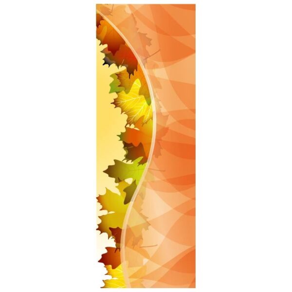 Autumn background with leaves banner