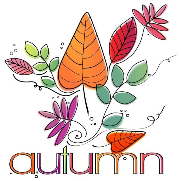 Autumn hand painted art for autumn season