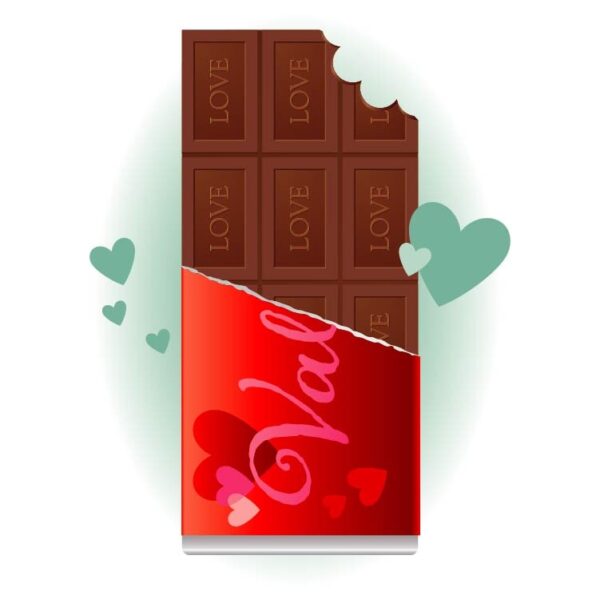Be my valentine day love chocolate gift