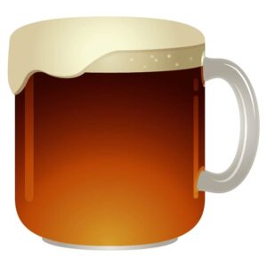 Beer glass mug icon