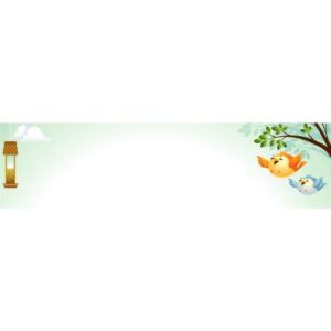 Birds chirping and tree banner