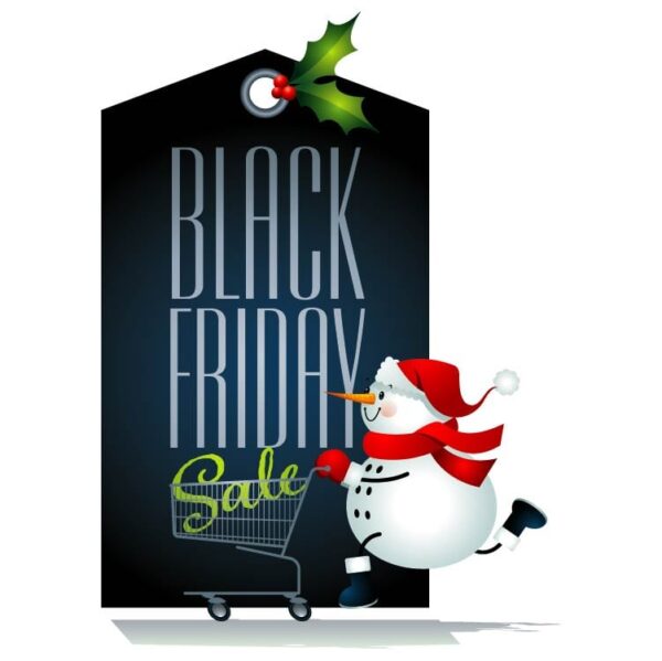 Black friday sale in christmas season