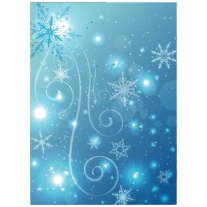 Blue christmas background with snowflakes