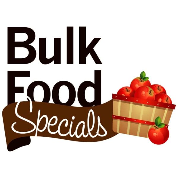Bulk food specials with fruits