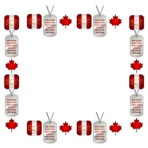 Canadian person canada flag frame