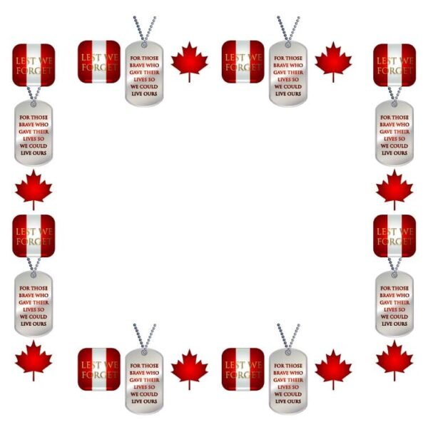 Canadian person canada flag frame