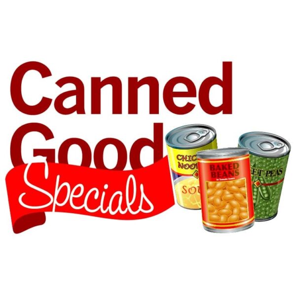 Canned good specials