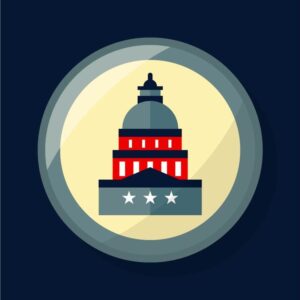 Capitol building USA election icon