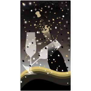 Champagne celebration with dark background