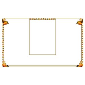 Christian sign symbol autumn season frame