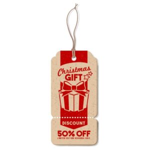 Christmas discount gift tag