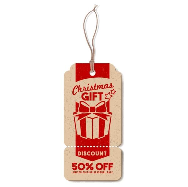 Christmas discount gift tag