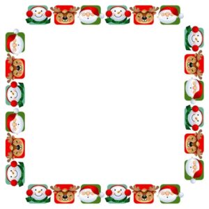 Christmas eve cartoon frame