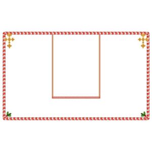 Christmas frame with christ sign