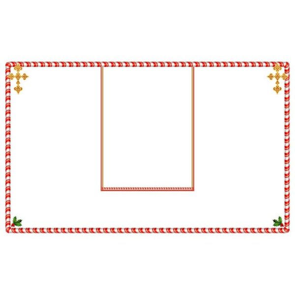 Christmas frame with christ sign