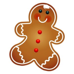 Christmas ginger bread or gingerbread Boy cake