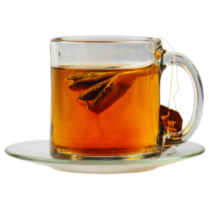 Cup of hot aromatic tea