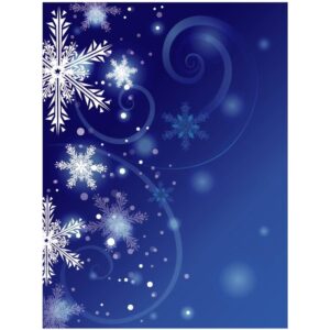 Dark blue christmas background with snowflakes