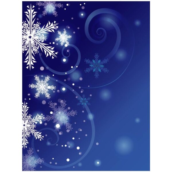 Dark blue christmas background with snowflakes