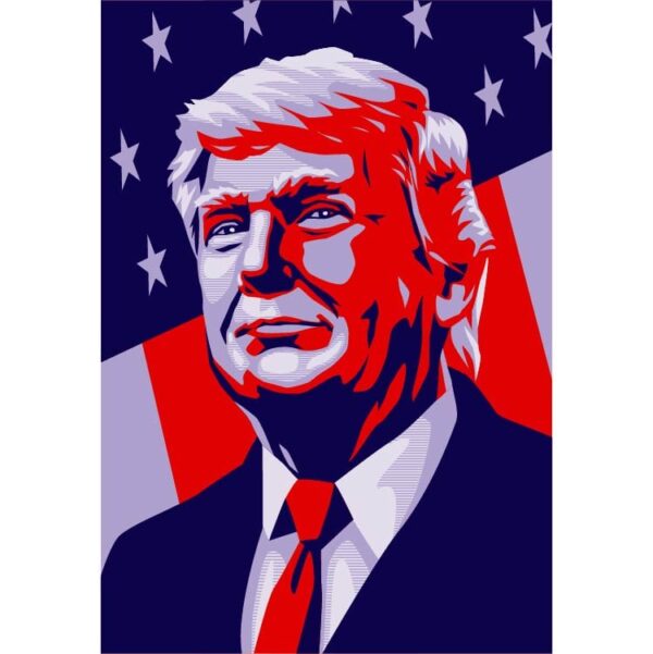 1 Millions Donald Trump The First Political Poster Or Donald Trump   Donald Trump The First Political Poster Or Donald Trump Campaign Poster 600x601 