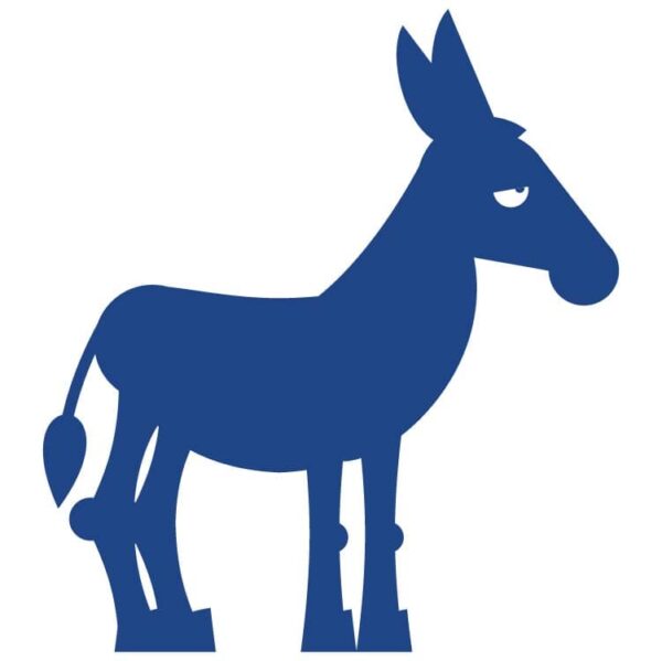 Donkey democratic blue