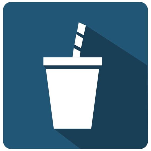 Drink with a straw icon