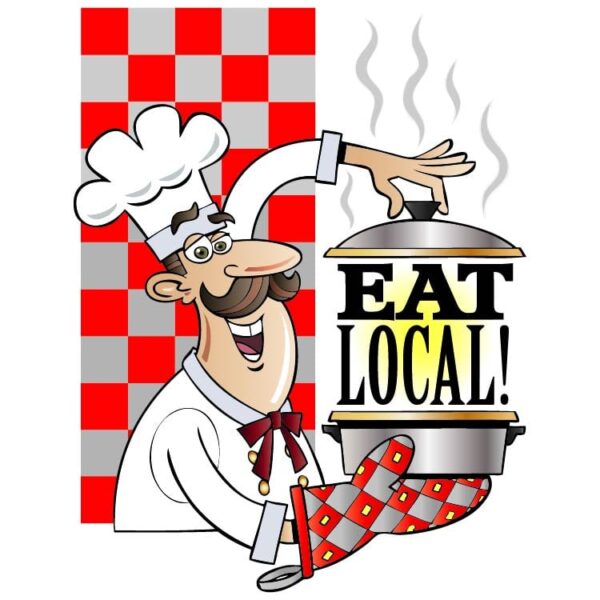 Eat local theme with restaurant chef and steam
