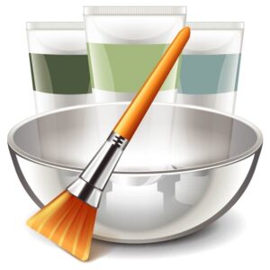 Face mask tools and hair color tools