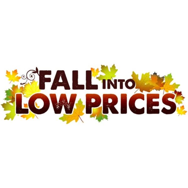 Fall into low prices in automn season with automn leaves