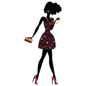 Fashion girl with handbags