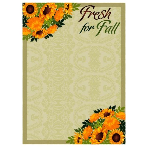 Fresh for fall with sunflowers