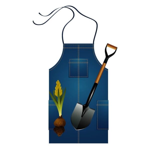 Garden apron with gardening tools