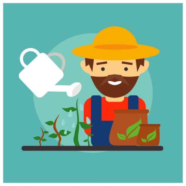 Gardener people icons