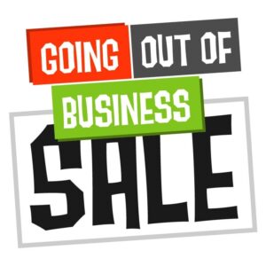 Going out of business sale