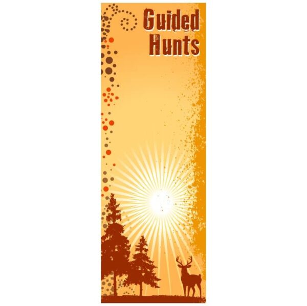 Guided hunts banner with copy space