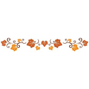 Hand drawn autumn decorative leaves