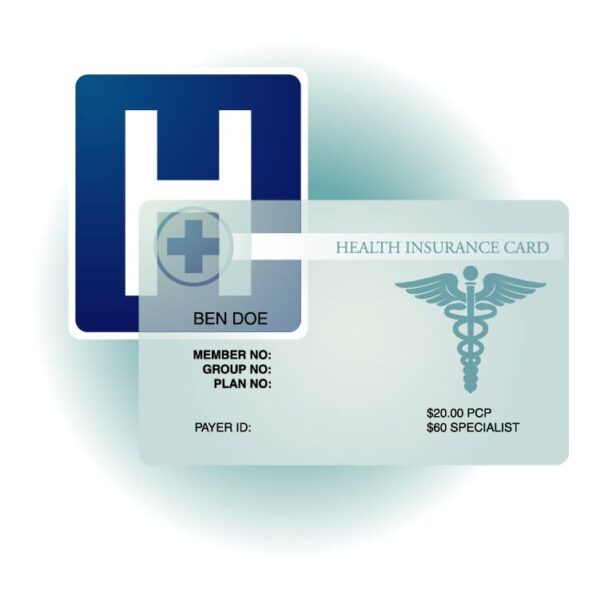 Health insurance card icon