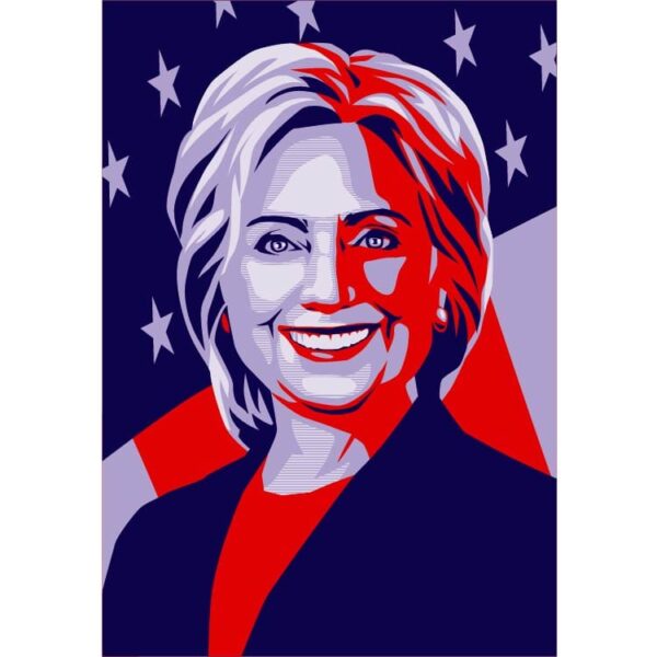 Hillary clinton the first political poster or Hillary clinton campaign poster