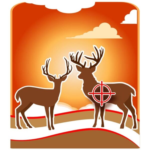 Hunting deer window decal or deer hunting enthusiast decal