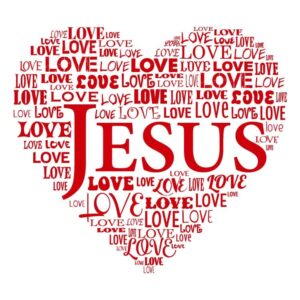 Jesus love word art